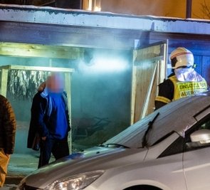Garagenräucherei verursacht Groß- einsatz.