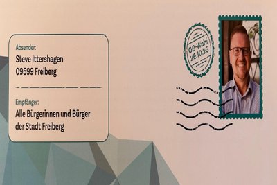 15.000 Flyer wurden in der Nacht zum Dienstag verteilt: Wahlkampf-Postwurfsendung von Steve Ittershagen.