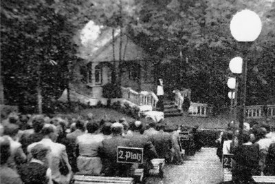 Die Waldbühne Zwota in den 1930er Jahren.
