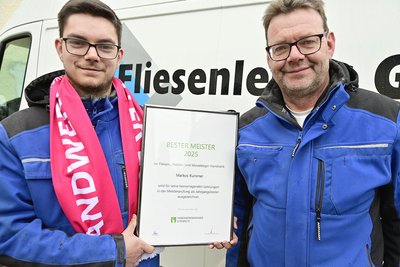 Markus Kummer und sein Onkel Andreas, der sich optimistisch zeigt: "Das Handwerk ist auf dem Vormarsch."