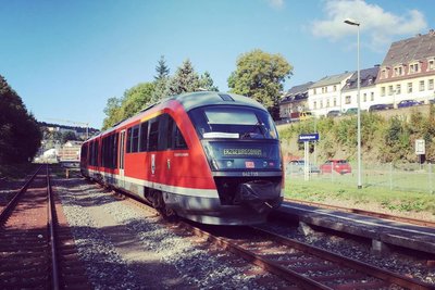 In den vergangenen Jahren kamen die Triebwagen der Erzgebirgsbahn nur an wenigen Tagen im Jahr als Sonderzüge nach Marienberg.