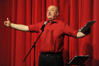 Horst Ewers zur Lesung im Tivoli Freiberg