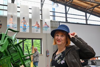 Die Schwimmer von Katharina von Koschembahr sind im Garagencampus zu sehen.