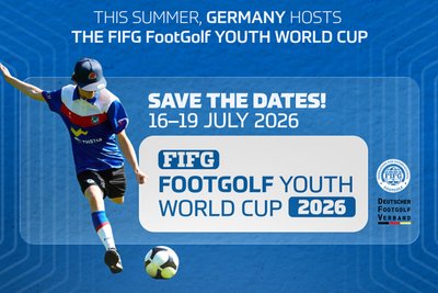 Die offizielle Verkündung auf der Webseite des Footgolf-Weltverbandes.