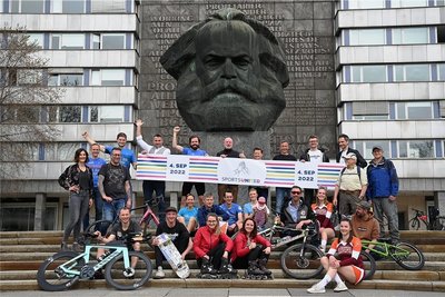 Das Foto entstand im April bei der Vorstellung der Pläne für die Aktionen, die zum Empfang der Friedensfahrer organisiert werden sollen.