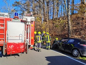 Ein Unfall ereignete sich am Montag auf der Straße zwischen Mulda und Lichtenberg. 