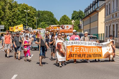 Der Schweigemarsch und eine Protest-Demo sollen wie in Vorjahren durch Annaberg-Buchholz führen.