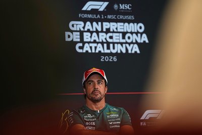 Das Formel-1-Ende naht: Fernando Alonso bei seinem Heimspiel.