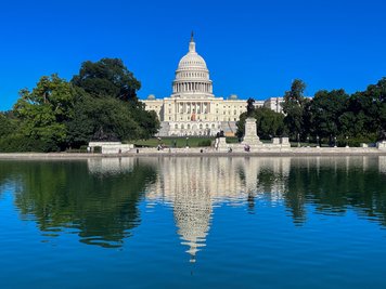 George Washington soll den Grundstein gelegt haben: das Kapitol in Washington.