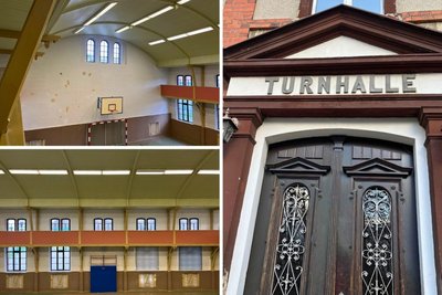 Tonnengewölbe, Galerie in Holzständerbauweise: Das sind die Besonderheiten der historischen Turnhalle in Burgstädt.