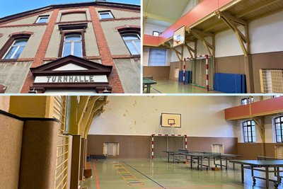 Trotz ihres desolaten Zustandes wird die Halle in Burgstädt benötigt. Insgesamt sechs gibt es in der Stadt, die Belegung ist eng. Stadt und Landkreis wollen eine neue bauen.