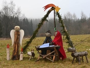 Die Feldkrippe in Kretscham-Rothensehma. 