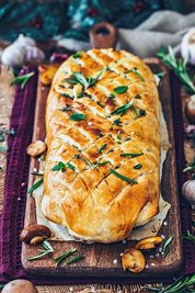 Alternative zur Weihnachtsgans: ein Pilz-Wellington.