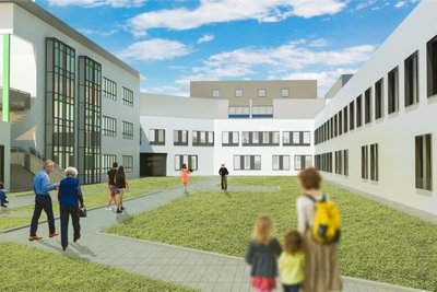 So war der Pflegeneubau 2022 in einer Visualisierung vorgestellt worden.