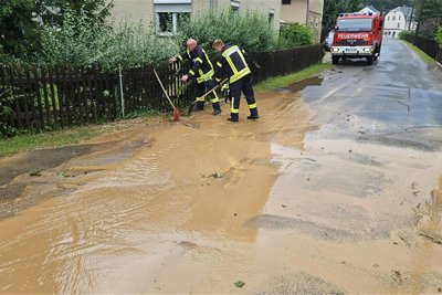 Überflutungen hat es im Peniger Ortsteil Thierbach in den vergangenen Wochen häufig gegeben.
