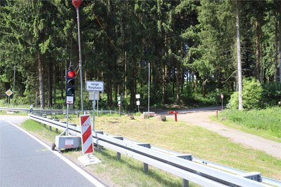 Kurz vor Dittersbach geht es ab auf die Forststraße in Richtung Lichtenberg Oberdorf.