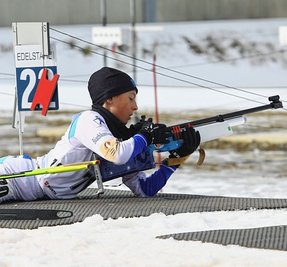 Matti Groß von der TSG Sehma konnte sich am Samstag über die Bronzemedaille im Supereinzel freuen. 