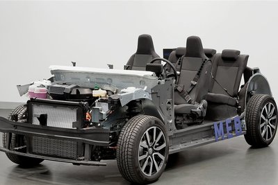 So sieht das Chassis der neuen elektrischen ID-Familie von Volkswagen aus.