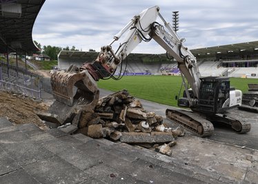 Katastrophenschutzübung im Erzgebirgsstadion in Aue