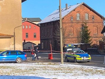 Am Morgen war die Polizei vor Ort.