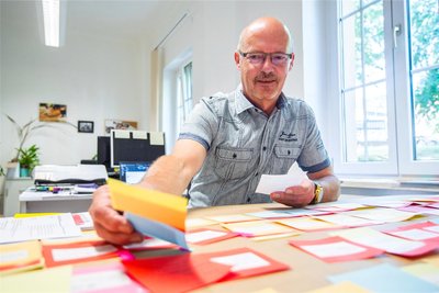 Andreas Schwarczenberger plant für die Stadt den Festumzug zum Tag der Sachsen 2023 in Aue.