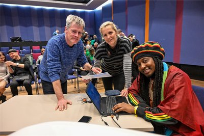 Andreas Winkler, Antje Kreller und Arba Manillah (von links) sind die Köpfe hinter dem Projekt.