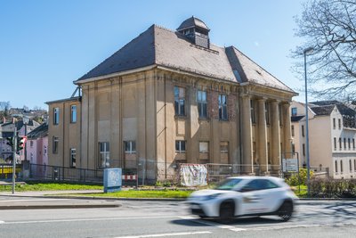 Die einstige Freimaurerloge in Aue, auch bekannt als Clemens-Winkler-Klub, soll weiter saniert werden. Noch fehlt es aber an Geld.