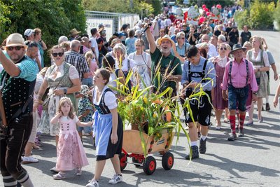 Auch der Siedlerverein Sorga lief beim Umzug mit.