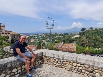 Urlaubsschnappschuss: Jörg Loos in Cagnes-sur-Mer. 