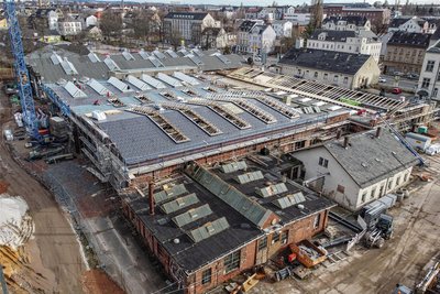Eines der größten und bereits laufenden Bauprojekte ist der Garagen-Campus. Rund sechs Millionen Euro fließen dort hinein. Die Hälfte sind Fördermittel.
