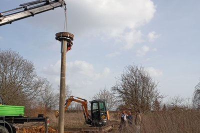 Fertig, jetzt kann Adebar kommen.