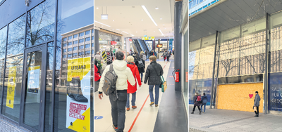 Wo früher ein Bäcker war, öffnet Ende März an der Brückenstraße der Barfußschuhladen Leguano (links). Auch im Einkaufszentrum "Roter Turm" lädt bald ein neues Geschäft zum Einkaufen ein (Mitte). Im ehemaligen Xquisit an der Straße der Nationen sollen ab Herbst Sneaker verkauft werden.