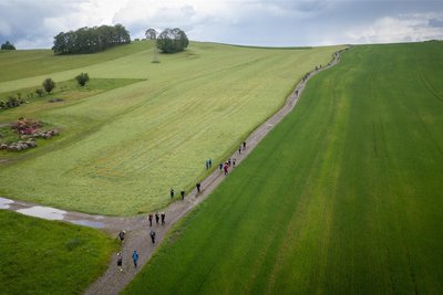 Vom Gewitter blieben die Wanderer weitestgehend verschont.