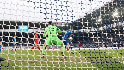 Tor für den FSV Zwickau - Fabio Viteritti traf zum 1:1 für die Gäste.