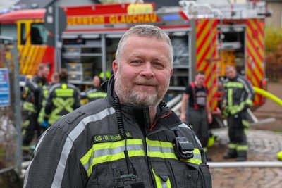 Glauchaus Stadtwehrleiter Mike Wunderlich rechnet mit längeren Anfahrtszeiten.