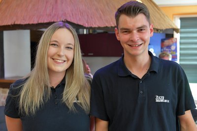 Zuger Jugendclub e.V am Daniel in Zug: Mileen Bellmann ist die stellvertretende Vereinsvorsitzende und Felix Fröbel der Clubchef.