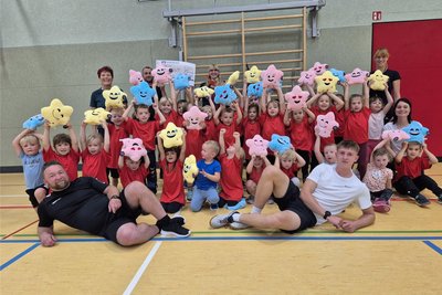 Die Kindergruppe des SSV Sayda erhielt kürzlich den 3. Preis beim Wettbewerb „Sterne des Sports“.