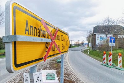 Die B 101 zwischen Scheibenberg und Schlettau ist fast fertig saniert. Die Freigabe steht unmittelbar bevor. 