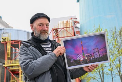 Mit diesem Bild hat Thomas Böttcher einen Fotowettbewerb von Eins-Energie gewonnen. Die Esse ist für ihn ein „magischer Punkt“.
