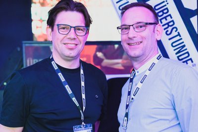 „Überstunde“-Mitmachpartner aus Chemnitz: Michael Rieß und Arne Luhmann (re.).