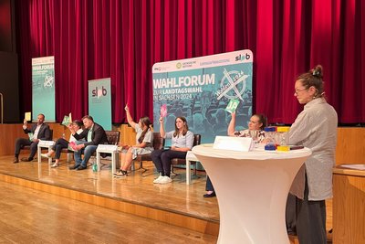 Wahlforen wie dieses zur Landtagswahl 2024 in Sachsen gehören zum soziokulturellen Angebot im Neuberinhaus Reichenbach.