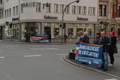 In Aue hat es einen Protest gegen die hohen Kraftstoffpreise gegeben.