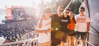 2018: Fans beim Kosmonaut - das Kraftklub gegründet hat.