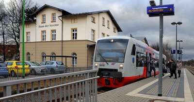 Ein Schmuckstück: der alte Bahnhof in Frankenberg, jetzt Haus der Vereine.