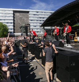 2017 Kraftklub erneut an der Bückenstraße in Chemnitz.