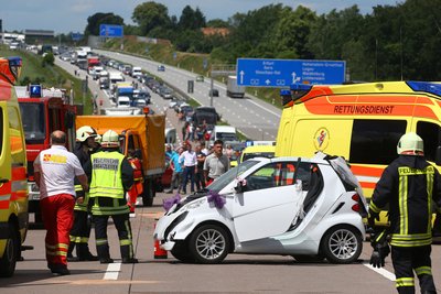Es war ein tragischer Unfall, der sich im August 2016 auf der A 4 ereignete. In dem Smart saßen eine junge Frau und ihr Vater. Sie waren auf dem Weg zum Standesamt, als der Unfall geschah. 