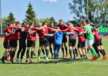 Nach dem Abpfiff konnten die CFC-Spieler über den Pokalsieg jubeln.