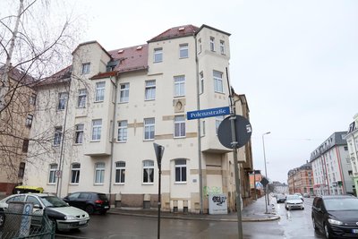 Die Erdgeschosswohnung im Eckhaus Polenzstraße 2 diente den Terroristen während der Ceska-Mordserie als Unterschlupf.