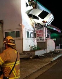 Santa Ana (Kalifornien) am Abend des 14. Januar 2018