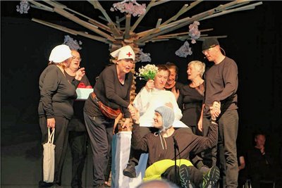 Generalprobe zum neuen Theaterstück der Inselbühne Leipzig. Premiere ist Samstagabend.